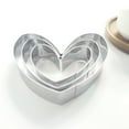 thumbnail image 4 of Kripyery 3Pcs Cookie Mold Stainless Steel Heart Shape Cookie Cutter Set Durable Creative Biscuit Mold for Cake Decoration, 4 of 7