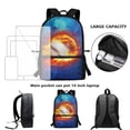 thumbnail image 6 of Uorisanigo Ice Fire Baseball School Backpack for Boys Girls 6-12 School bad for Preschool Kindergarten Elementary Boys and Girls with Adjustable Padded Straps Large Capacity, 6 of 6