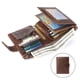 thumbnail image 5 of Wallet Zip Monedero Bolsillo Zip Regalo Hombres café Sunnimix Billetera para hombre, 5 of 7