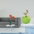 thumbnail image 2 of Adorno de caballo coleccionable, figura de caballo Dalecarlian, escultura de animal, figura de cerámica, escultura de fruta para estantería, entrada,, 2 of 8