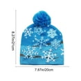 thumbnail image 2 of Oalirro LED Christmas Hat Light Up Knitted Beanie Hat, Colorful LED Christmas Beanie,Unisex Winter Snow Hat New Year Festive Party Supplies, 2 of 6