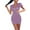 Purple Womens Summer Dress, variant on USSUMA Sundresses for Women Casual Summer Short Sexy Lapel Club Bodycon Mini Dresses Beach Vacation Solid Color Tight Trendy Sun Dress V Neck Sleeveless Dress Party Wedding Guest