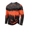 thumbnail image 2 of Halloween Shirts for Men Pumpkin Skeleton Loose Fit Crew Neck Fashion Costumes Ghost Print Graphic Long Sleeve Casual Fall Shirt 3XL, 2 of 5