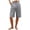Gray, variant on Women's Solid Casual Fashionable Breathable Loose Cotton Linen Five Quarter Length Cropped Pants Summer Lounge Comfortable,Camel 2XL