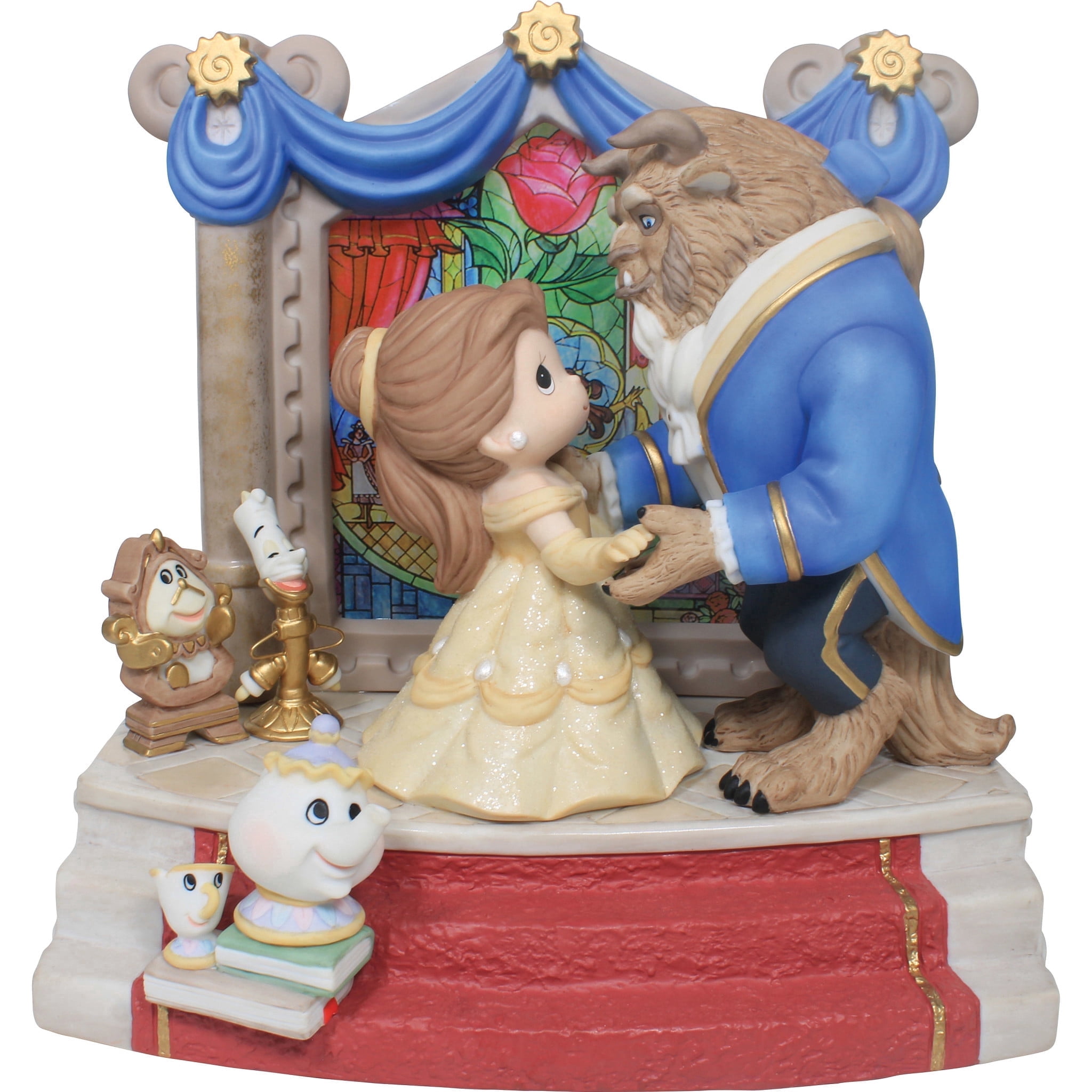 Disney Beauty and the Beast Light Up Enchanted Rose Replica New