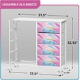 thumbnail image 6 of Sorbus Kids Dresser with 8 Drawers - Storage Dresser with 8 Drawers Chest Organizer Nightstand Steel Frame Wood Top & Handles, 6 of 6