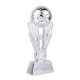 thumbnail image 1 of Plating Resin Football Trophy Soccer Match Team Award Toy with Base for School Office Kindergarten (Silver), 1 of 3