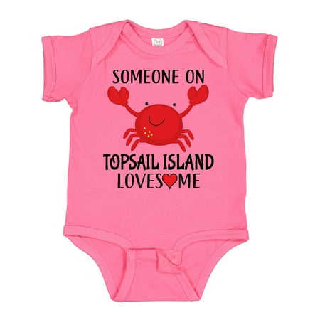 

Inktastic Someone on Topsail Island Loves Me Gift Baby Boy or Baby Girl Bodysuit