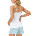 thumbnail image 5 of ZVNAΖH Maternity Women's Clip Down Nursing Tank Top Knit Cami Shirt with Adjustable Straps for Breastfeeding, 5 of 6