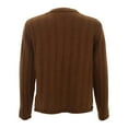 thumbnail image 5 of SGMVNU Knit Cardigan Sweaters for Women Long Sleeve Ribbed Button Up Sweater 2025 Fall Casual Jacket Women's Cardigans(Coffee, One Size), 5 of 5
