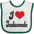 thumbnail image 3 of Inktastic I Love Taekwondo Boys or Girls Baby Bib, 3 of 4
