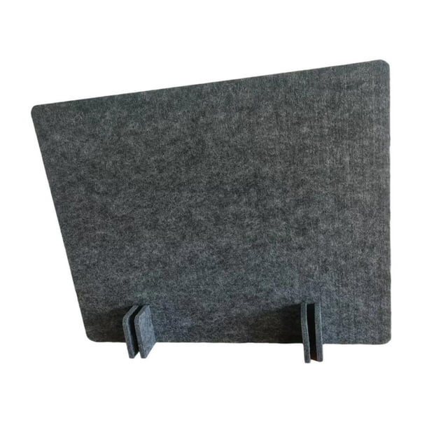 Luzkey Acoustic Desk Divider Table Divider Practical Soundproof Portable Felt Desk Partition Decrease Noise for Home Dormitory Exams Dark Gray