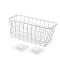 thumbnail image 4 of Cesta metálica colgante de alambre, organizador doméstico para armario o vestidor Blanco, 4 of 9