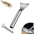 thumbnail image 1 of Escalador de Acero Inoxidable 304 - Herramienta Desincrustante de Dientes de Sierra con Mango Antideslizante para Salmón, Lubina, Trucha | Resistente al Óxido y Apto para Lavavajillas, 1 of 7