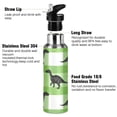 thumbnail image 3 of ALAZA Dinosaur on Checkered Water Bottle Insulated Flask Stainless Steel Straw Lid 20 oz, 3 of 6