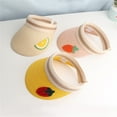thumbnail image 3 of Otqutp Toddler Casual Hat Visors Summer Baby Girls Cartoon Sun Hat 2 to 9Years Kids Children Boys Caps Fruit Kids Hat, 3 of 8