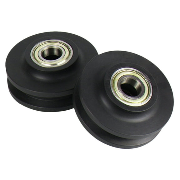 OUNONA 2Pcs Multipurpose Pulley Roller Guide Wheel Hardware Doors Window Groove Wheel