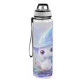 thumbnail image 2 of Sports Water Bottle 1000ML Tritan Food Grade Clear Water Bottle Fitness Outdoor Sports Bike Magic Snowman, 2 of 7