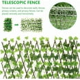 thumbnail image 5 of Artificial Hedges Fence, Artificial Boxwood Hedge Simulation, Expandable Sun Protection Waterproof Artificial Topiary Hedge Plant for Garden Virginia Creeper Leaves Balcony Patio Outdoor, 5 of 7