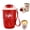 Red, variant on Borikese Coffee Vacuum Flask, 12 oz Vacuum Insulated Mug with Temperature Display, Leak Resistant Lid for Coffee, Home, Work and Travel Use