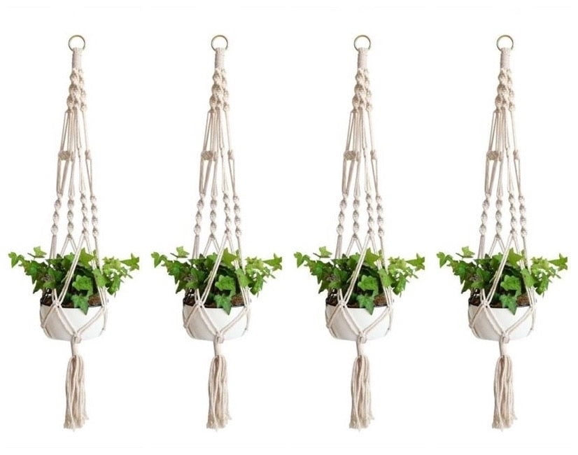 hanging macrame planter Kato Hanging Macram Planter  Plantdays