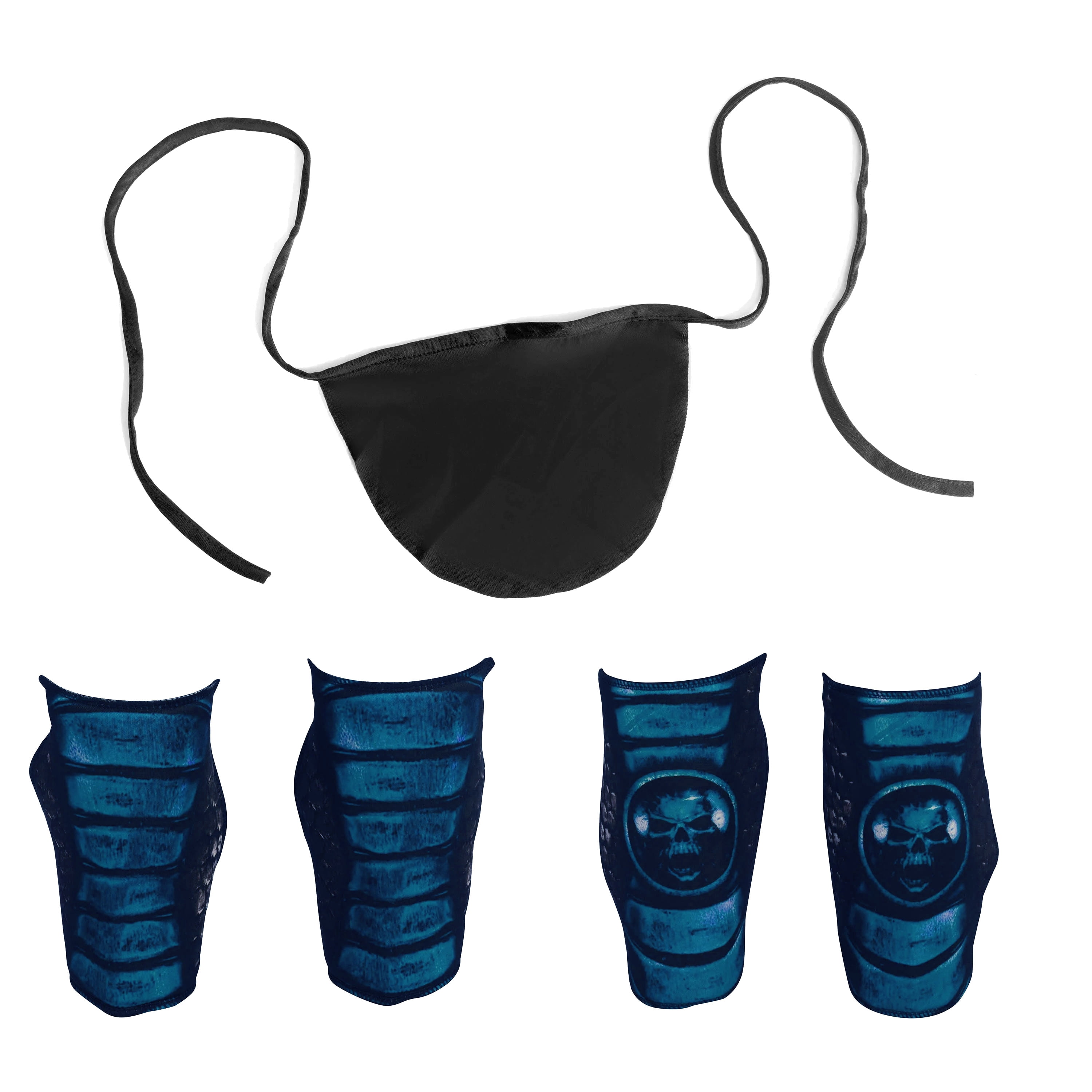 Cobra Ninja Halloween Costume for Children, Blue, Boy's Size M (8), by Way to Celebrate