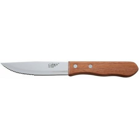 

Jumbo Steak Knives 5 Blade Wooden Handle Pointed Tip Pack of 6
