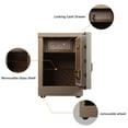 thumbnail image 4 of VALINIRT 3.38 cu.ft Large Safe Box,Home Safe with Fireproof Waterproof Bag, Heavy Duty Digital Vault with key and wheels, Built-In Drawer and Removable Shelf for Storing Valuables (Beige), 4 of 8