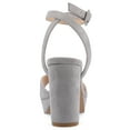 thumbnail image 4 of Journee Womens Nairri Vegan Leather Platform Heel Dress Sandals, Widths Available, 4 of 10