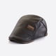 thumbnail image 2 of Gorra plana de piel con diseño acolchado unisex, estilo Gatsby, 2 of 2