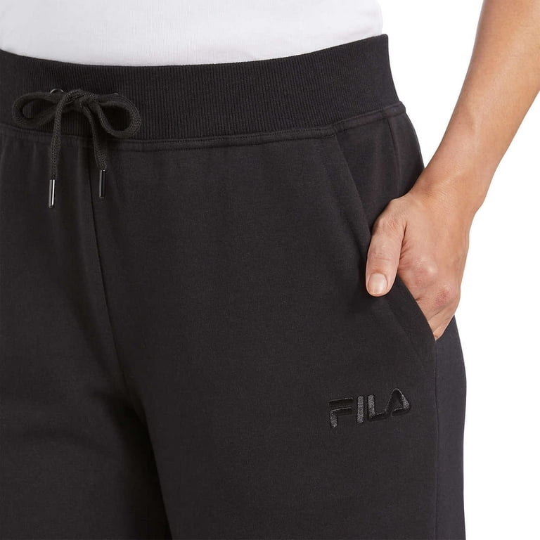 FILA Female Black Jogger Pants for Women, Large Size