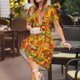 thumbnail image 3 of Easygdp Thanksgiving Day para Vestido Transpirable de Mujer, Vestido Suelto de Manga Corta con Pliegues y Bolsillos para el Verano, 3 of 6