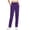 Dark Purple, variant on Fantaslook Womens Pants Stretch Knit Casual Lounge Pants Drawstring Athletic Work Pants with Pockets