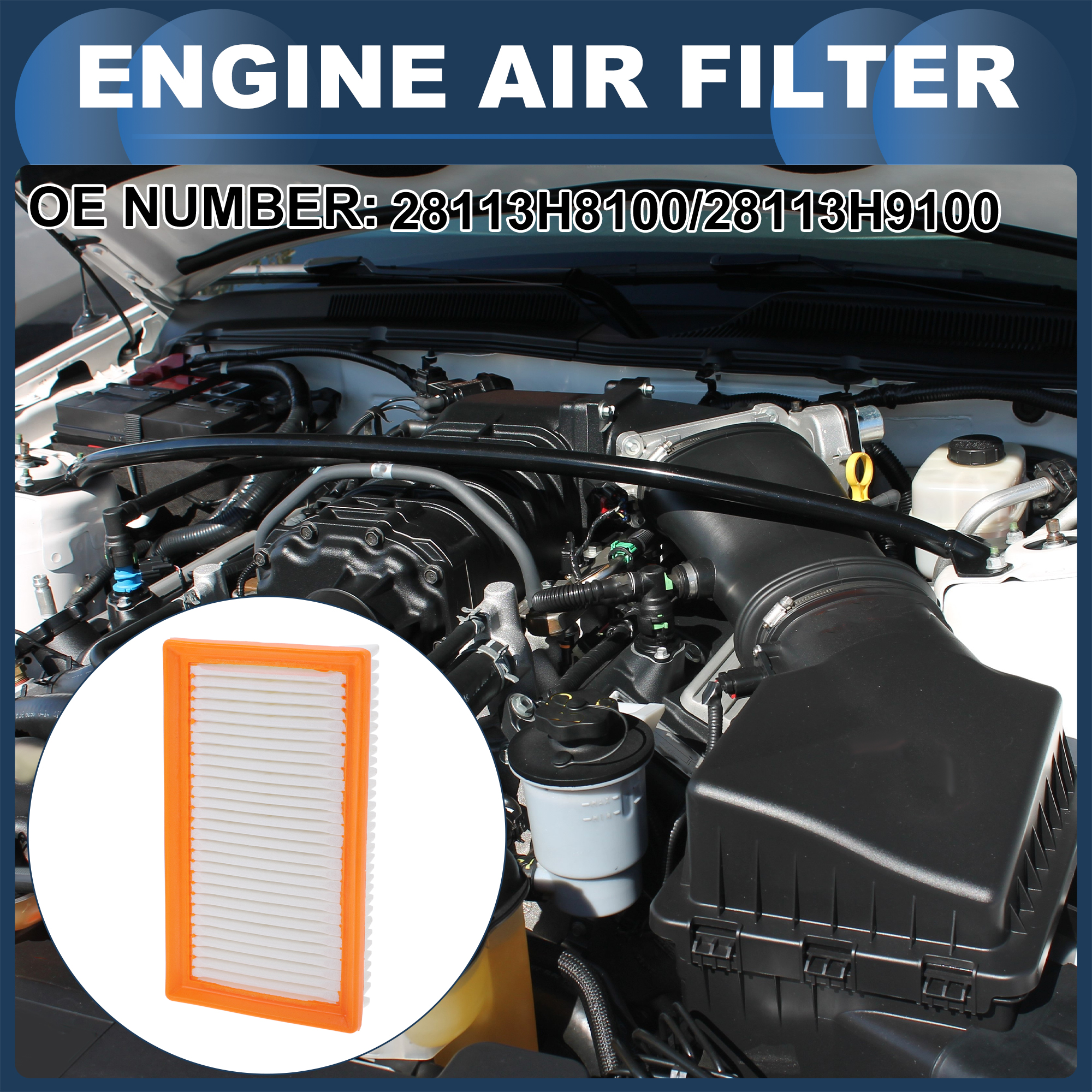 Unique Bargains Cabin Air Filter Element No.28113H9100 for Hyundai Accent 1.6L