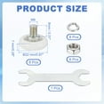 thumbnail image 2 of Uxcell Drawer Rollers Wheels Cabinet Positioning Sliding with Screw Washer Wrench for File Document Cabinets 0.87", 2 of 6