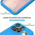 thumbnail image 6 of For IPhone 15 Pro Max Case Cartoon Penguin Baby Stand EVA Environmental Protection Anti Fall Phone Protective Cover,Blue,For iPhone 15 Pro Max, 6 of 8