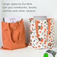 thumbnail image 3 of Bolsa de lona de doble cara de algodón y lino, bolsa de tela, bolsa de compras, bolsa de mensajero de lona de algodón con doble asa para mujeres, niños (manzanas verdes, 31 10 31 cm), 3 of 5