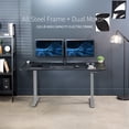 thumbnail image 4 of VIVO Electric 63” x 32” Stand Up Desk, Black Table Top, Gray Frame, 4 of 8