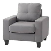 Glory Furniture Newbury Accent Chair in Gray Color