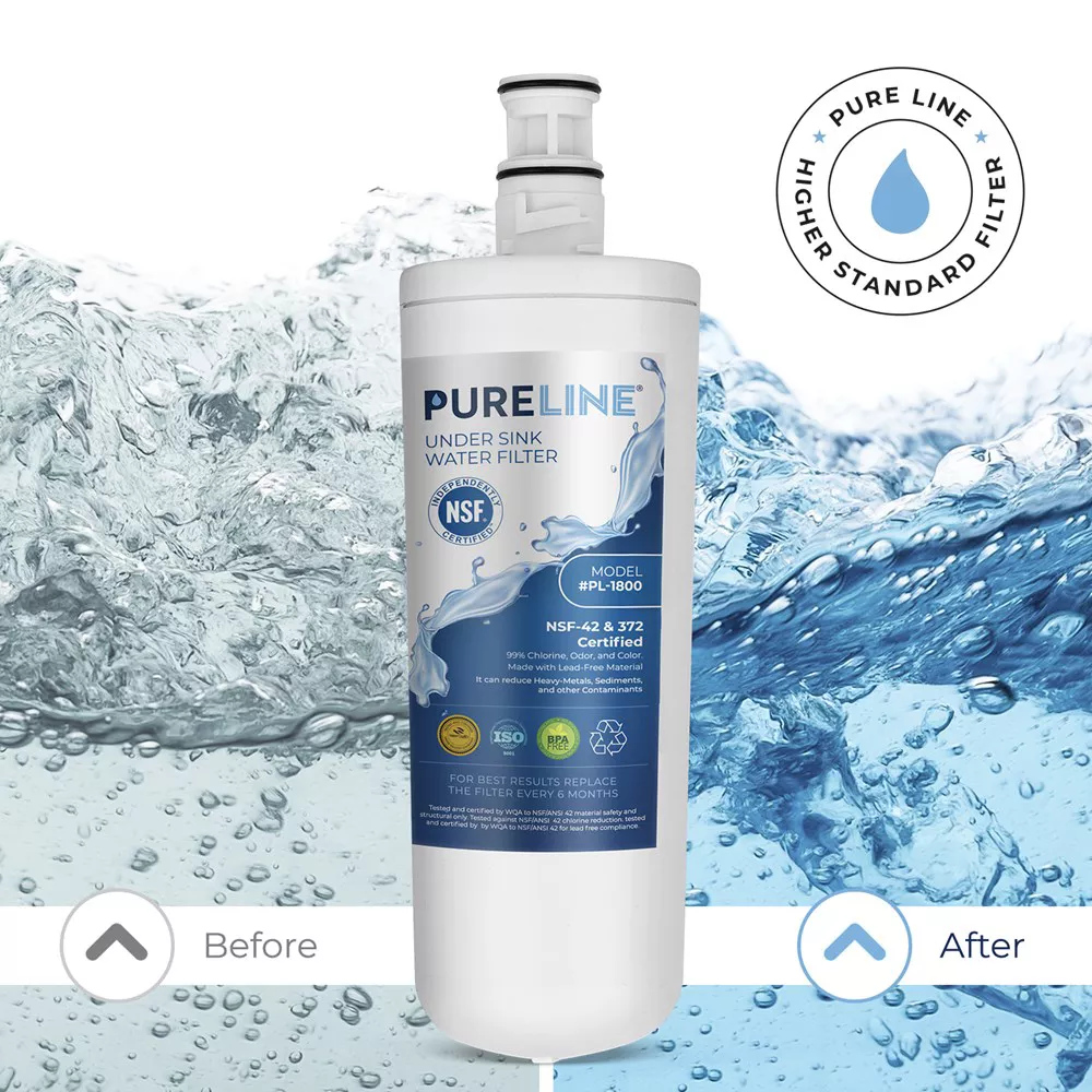 PURELINE 3US-AF01 Replacement Filter. Compatible with 3M® Filtrete 3US-AF01 Under Sink Water Filters (3 Pack)