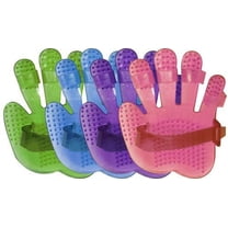 Showman Adjustable Rubber Curry Mit (Green)