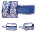 thumbnail image 3 of Bargains Únicos 1 Pc Bolsa de Maquillaje Pequeña y Duradera para Vacaciones, Camping y Actividades al Aire Libre, Cuero PU Púrpura, 3 of 4