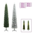 thumbnail image 7 of vidaXL Artificial Christmas Tree Slim Flocked Snow Green PVC 5 ft, 7 of 7