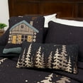 thumbnail image 5 of Donna Sharp Moonlit Cabin Cotton Square Decorative Lodge Throw Pillow, 5 of 5