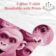 thumbnail image 2 of Pink Monkey Classic White Cotton T-Shirt - Men's Casual Comfort Tee for Everyday Wear - 100% Cotton Short Sleeve Shirt for Work or Leisure - Lightweight Breathable Fabric, 2 of 5