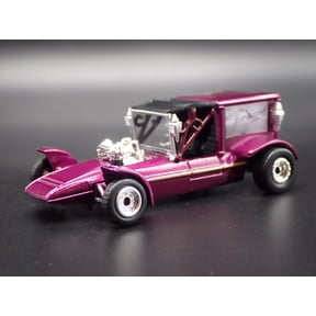 Open Box SURF HEARSE GEORGE BARRIS CUSTOM CAR PURPLE 1:64 SCALE DIORAMA DIECAST MODEL CAR