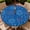Blue Firework Star Print, variant on ARTSLION Round Outdoor Tablecloth For Up To 36in With Umbrella Hole & Zipper Waterproof Elastic Edge Fitted Table Cover Big Sunflower For Patio Picnic Party, Woodland Camo Texture