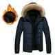 thumbnail image 1 of KIHOUT Ofertas Chaqueta gruesa de invierno cálida para exteriores para hombre, chaqueta con capucha y bolsillo con cremallera, 1 of 3