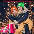 thumbnail image 7 of 4 Pieces Christmas Unisex 5 Led Knitted Winter Flashlight Beanie Cap Knit Men Headlamp Hat, 7 of 7
