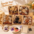 thumbnail image 2 of Diamond Painting Kit, Halloween Black Cat Witch Design, Preprinted Canvas for Adults, Themed Wall Art for Home Decor, Fall and Halloween Craft Project, 2 of 4